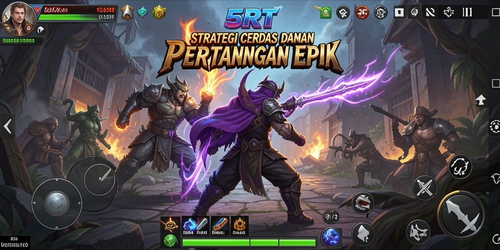 Tangkapan layar yang menampilkan intensitas pertempuran dalam game strategi.