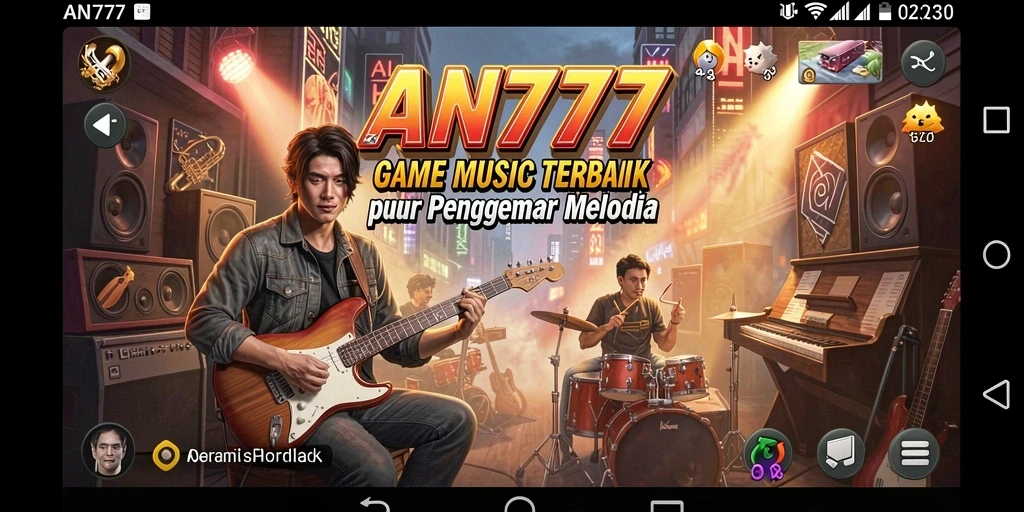 Tampilan gameplay AN777 yang menarik dan interaktif dalam bermain musik.