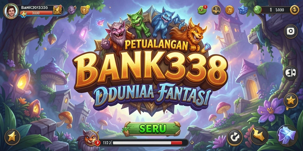 Screenshot menunjukkan pemain menjelajahi dunia magis BANK338.