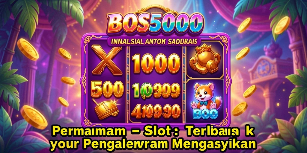 Screenshot utama BOS5000 menampilkan gameplay Slot yang menarik.