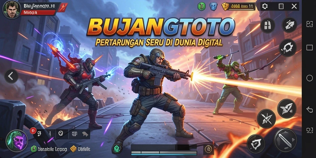 Gameplay seru dan pertarungan yang epik di BUJANGTOTO.
