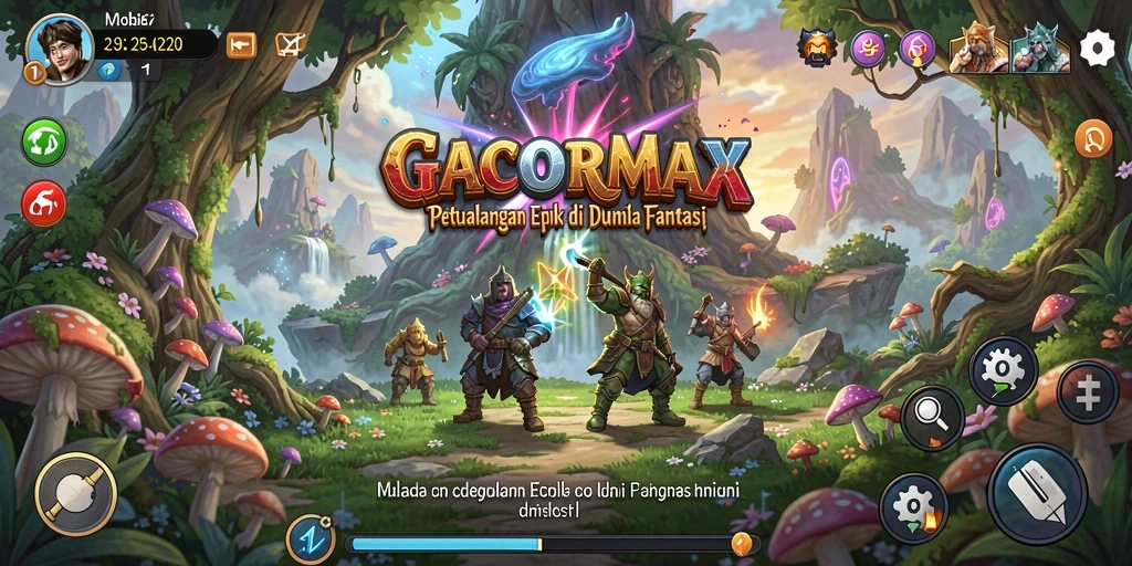 Screenshot menampilkan pertempuran seru di GACORMAX dengan grafis yang menawan.