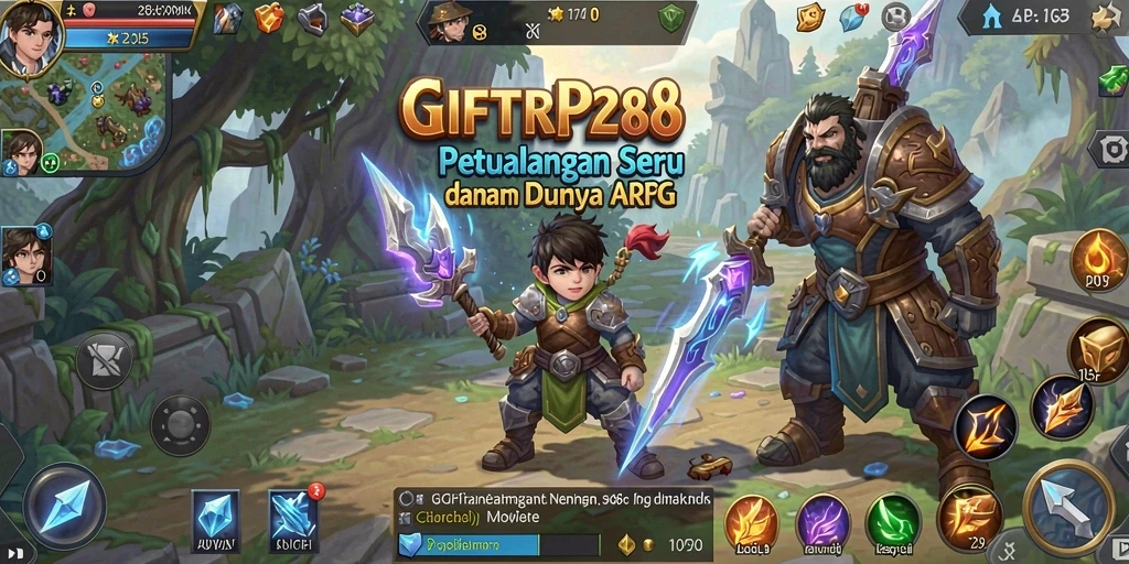 Screenshot gameplay GIFTRP288 menampilkan aksi seru dalam dunia ARPG.