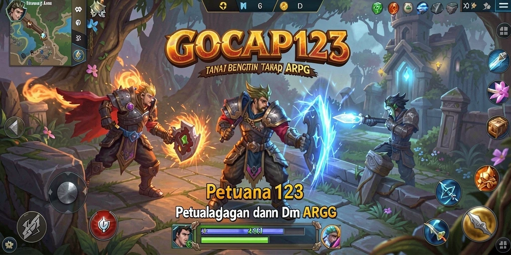 Tampilan gameplay seru dalam dunia GOCAP123 yang penuh petualangan.