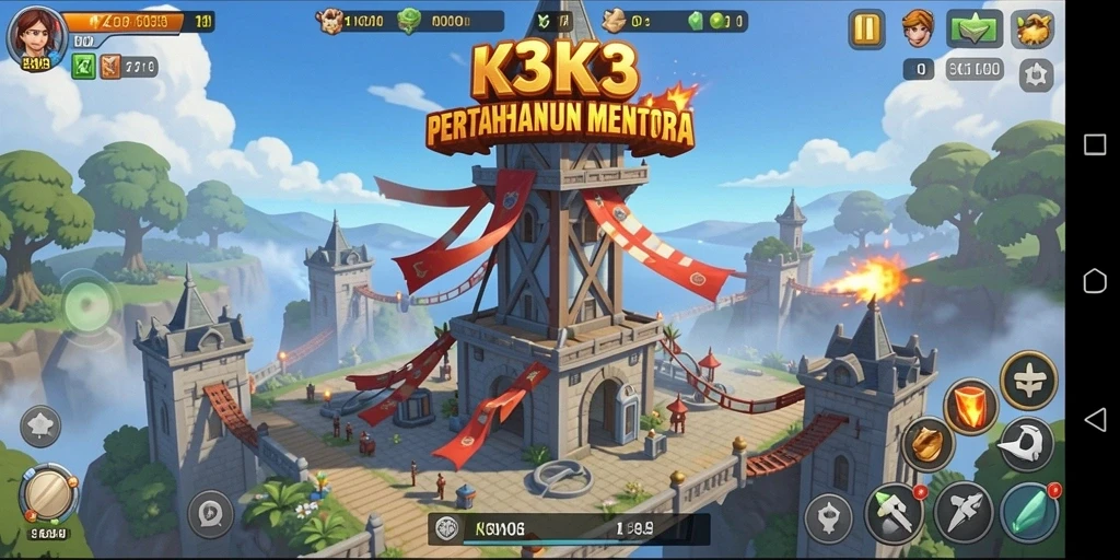Gameplay menegangkan dari K3K3 dalam aksi Tower Defense.