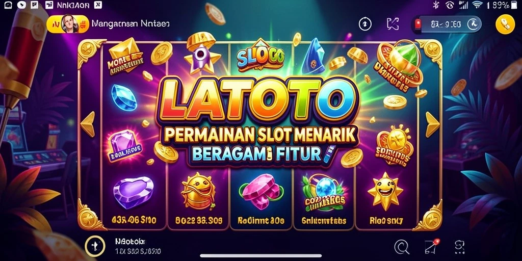 Tampilan menarik dari permainan Slot LATOTO yang mendebarkan.