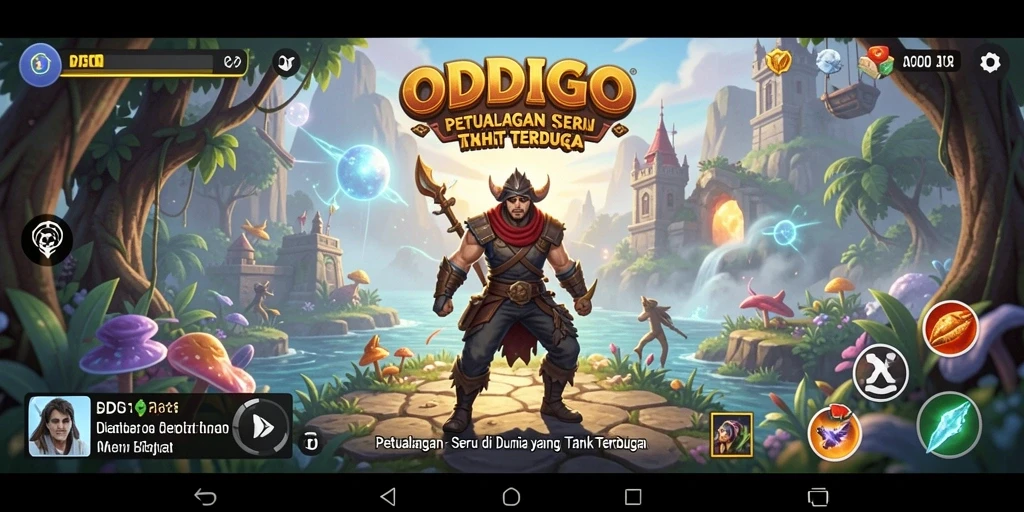 Screenshot ODDIGO menampilkan gameplay yang seru dengan elemen petualangan.
