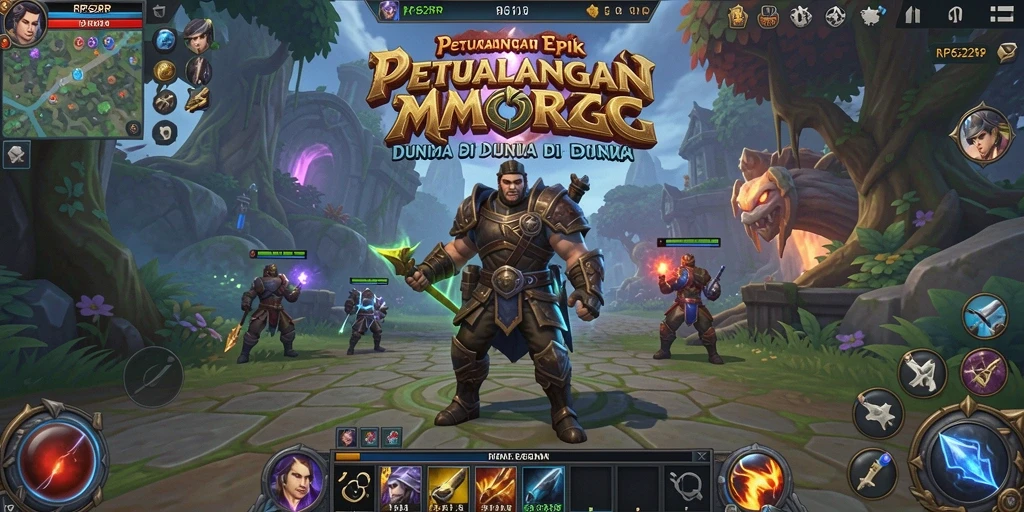 Tampilan luar biasa dari gameplay MMORPG di RP62RP.