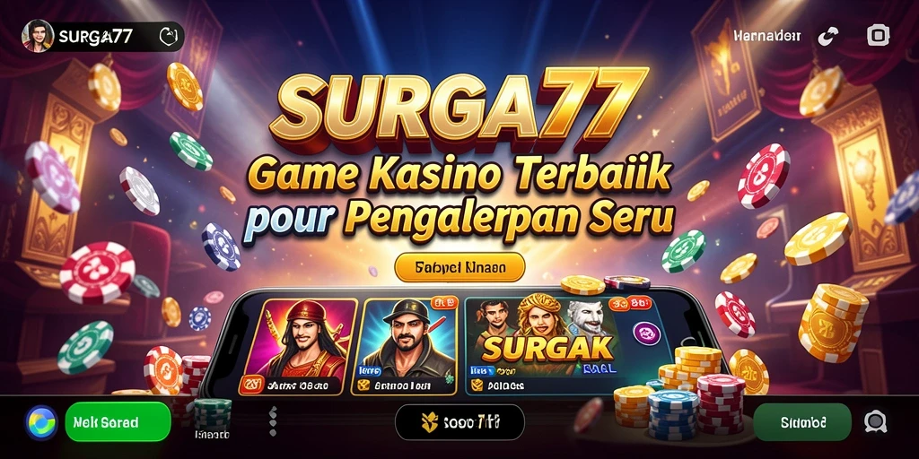 Tampilan gameplay menarik dari SURGA77 yang memperlihatkan keseruan permainan Kasino.