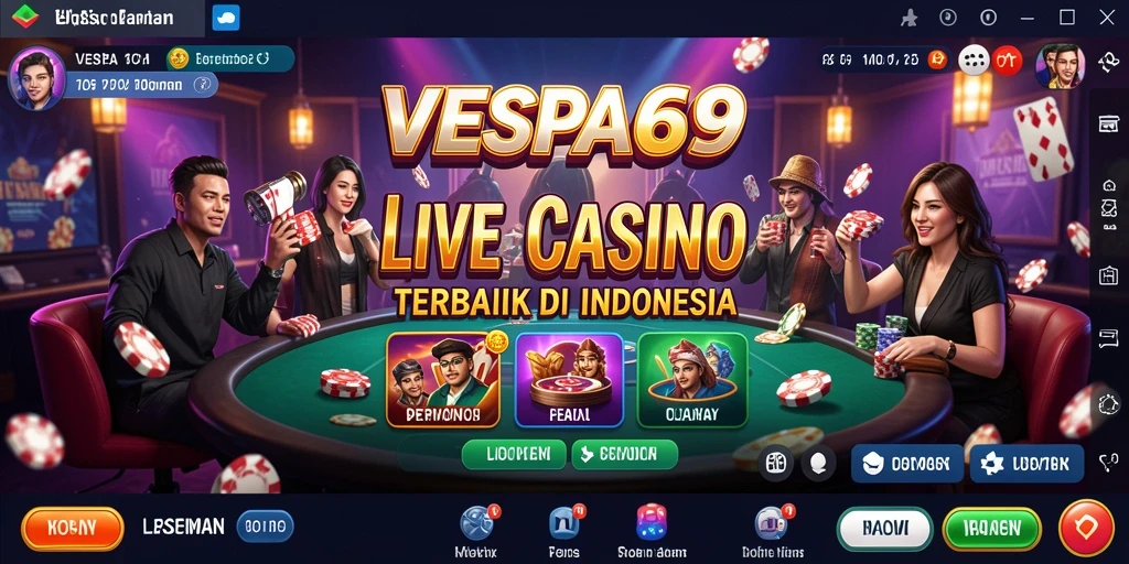 Tampilan gameplay VESPA69 yang menghibur dan interaktif.