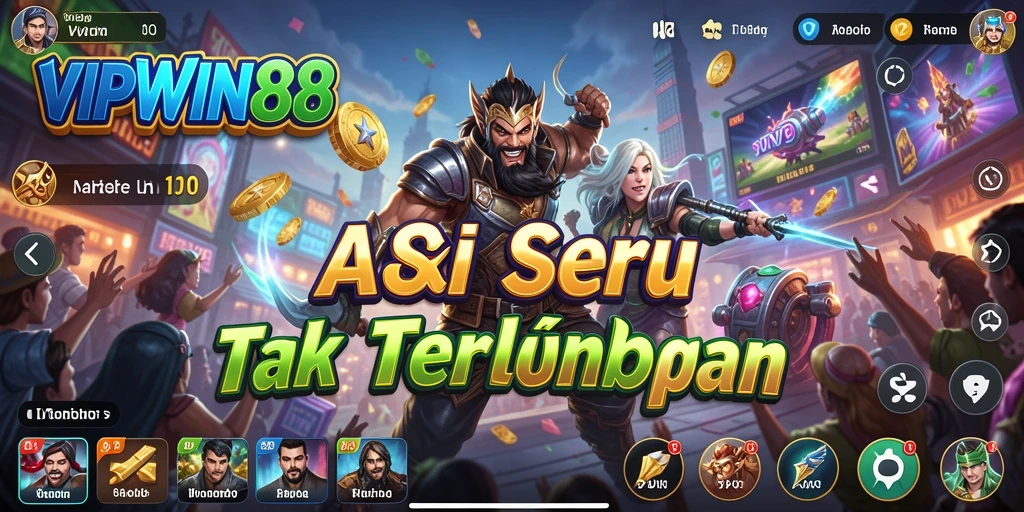 Screenshot menampilkan aksi seru dalam gameplay VIPWIN88.
