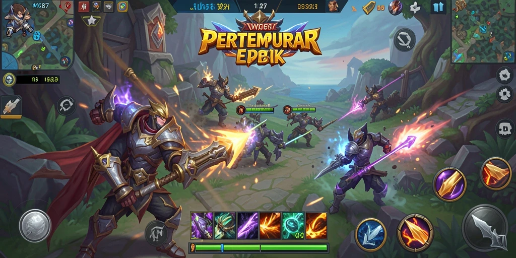 Tampilan gameplay seru di WG87 dengan karakter unik dan aksi taktis.
